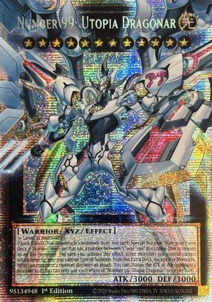 Number 99: Utopia Dragonar (Starlight Rare) [RA05-EN144] - Rarity Collection 5 1st Edition - Starlight Rare - Trinity Hobby