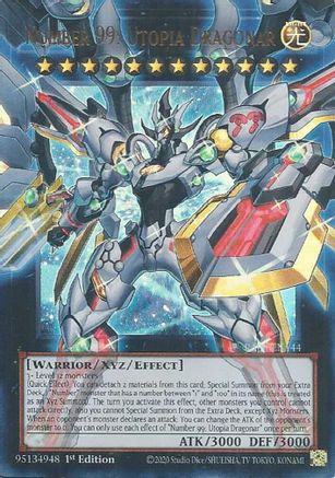 Number 99: Utopia Dragonar [RA05-EN144] - Rarity Collection 5 1st Edition - Ultra Rare - Trinity Hobby