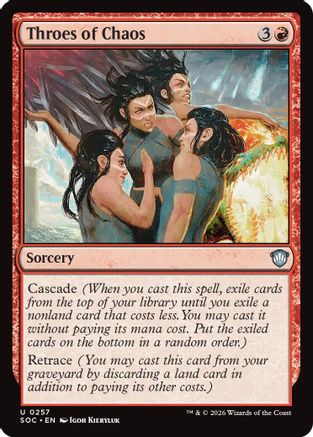 Throes of Chaos  (SOC-257) - [Commander: Secrets of Strixhaven] - Trinity Hobby