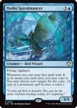Owlin Spiralmancer  (SOC-022) - [Commander: Secrets of Strixhaven] - Trinity Hobby
