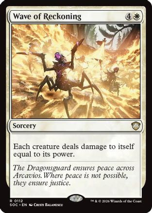 Wave of Reckoning  (SOC-112) - [Commander: Secrets of Strixhaven] - Trinity Hobby