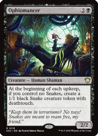 Ophiomancer  (SOC-118) - [Commander: Secrets of Strixhaven] - Trinity Hobby