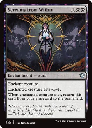 Screams from Within  (SOC-119) - [Commander: Secrets of Strixhaven] - Trinity Hobby