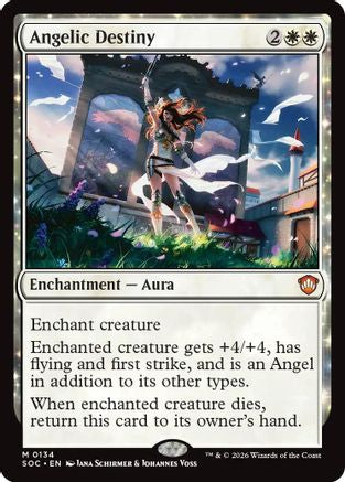 Angelic Destiny  (SOC-134) - [Commander: Secrets of Strixhaven] - Trinity Hobby