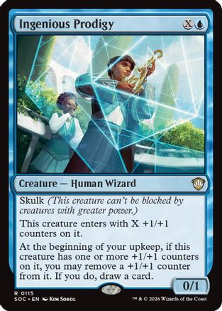 Ingenious Prodigy  (SOC-115) - [Commander: Secrets of Strixhaven] - Trinity Hobby