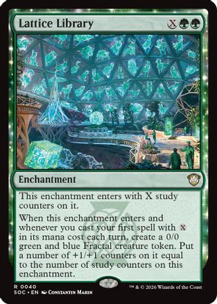 Lattice Library  (SOC-040) - [Commander: Secrets of Strixhaven] - Trinity Hobby