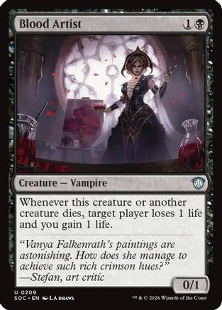 Blood Artist  (SOC-209) - [Commander: Secrets of Strixhaven] - Trinity Hobby