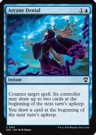 Arcane Denial  (SOC-187) - [Commander: Secrets of Strixhaven] - Trinity Hobby