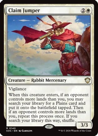 Claim Jumper  (SOC-140) - [Commander: Secrets of Strixhaven] - Trinity Hobby