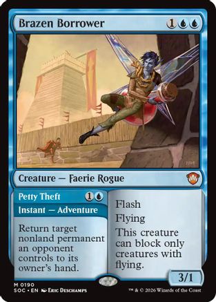 Brazen Borrower  (SOC-190) - [Commander: Secrets of Strixhaven] - Trinity Hobby