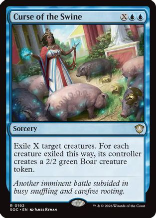 Curse of the Swine  (SOC-192) - [Commander: Secrets of Strixhaven] - Trinity Hobby