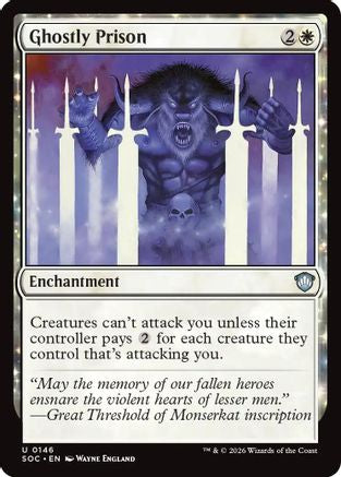 Ghostly Prison  (SOC-146) - [Commander: Secrets of Strixhaven] - Trinity Hobby