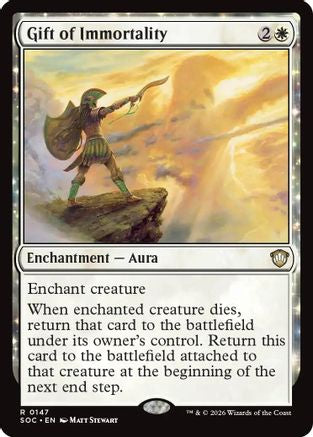 Gift of Immortality  (SOC-147) - [Commander: Secrets of Strixhaven] - Trinity Hobby