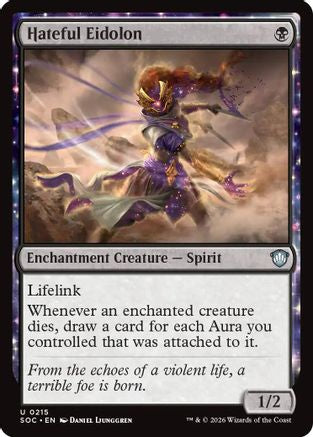 Hateful Eidolon  (SOC-215) - [Commander: Secrets of Strixhaven] - Trinity Hobby