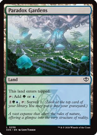 Paradox Gardens  (SOS-258) - [Secrets of Strixhaven] - Trinity Hobby
