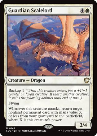 Guardian Scalelord  (SOC-149) - [Commander: Secrets of Strixhaven] - Trinity Hobby