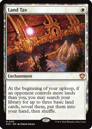 Land Tax  (SOC-153) - [Commander: Secrets of Strixhaven] - Trinity Hobby