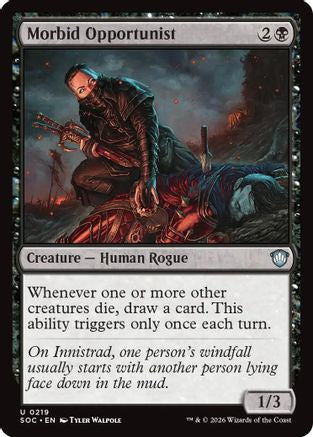 Morbid Opportunist  (SOC-219) - [Commander: Secrets of Strixhaven] - Trinity Hobby