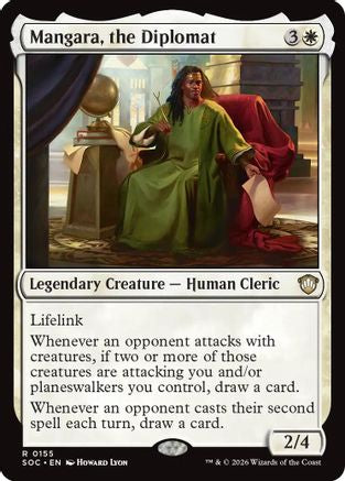 Mangara, the Diplomat  (SOC-155) - [Commander: Secrets of Strixhaven] - Trinity Hobby