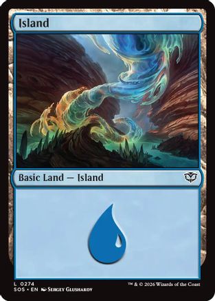 Island (0274)  [Foil]  (SOS-274) - [Secrets of Strixhaven] - Trinity Hobby