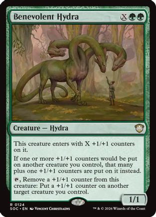 Benevolent Hydra  (SOC-124) - [Commander: Secrets of Strixhaven] - Trinity Hobby