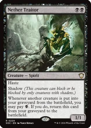 Nether Traitor  (SOC-220) - [Commander: Secrets of Strixhaven] - Trinity Hobby