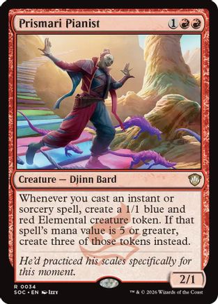 Prismari Pianist  (SOC-034) - [Commander: Secrets of Strixhaven] - Trinity Hobby