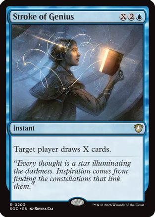 Stroke of Genius  (SOC-203) - [Commander: Secrets of Strixhaven] - Trinity Hobby