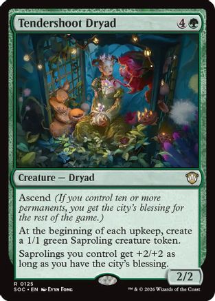 Tendershoot Dryad  (SOC-125) - [Commander: Secrets of Strixhaven] - Trinity Hobby