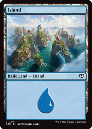Island (0275)  [Foil]  (SOS-275) - [Secrets of Strixhaven] - Trinity Hobby