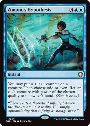 Zimone's Hypothesis  (SOC-206) - [Commander: Secrets of Strixhaven] - Trinity Hobby
