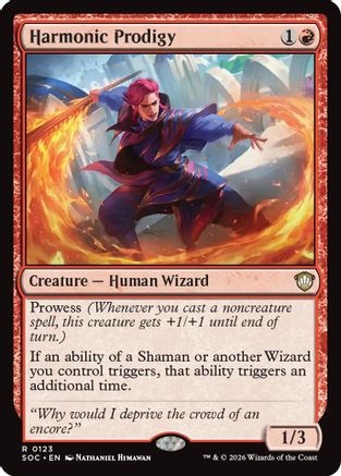 Harmonic Prodigy  (SOC-123) - [Commander: Secrets of Strixhaven] - Trinity Hobby