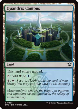 Quandrix Campus  (SOC-395) - [Commander: Secrets of Strixhaven] - Trinity Hobby