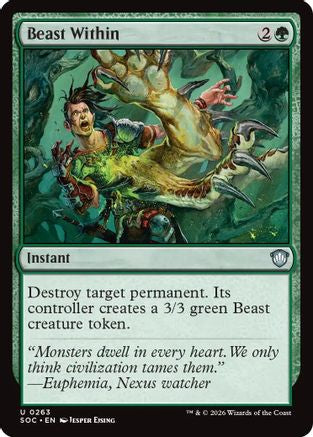 Beast Within  (SOC-263) - [Commander: Secrets of Strixhaven] - Trinity Hobby
