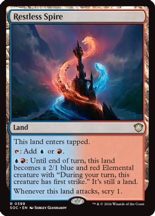 Restless Spire  (SOC-399) - [Commander: Secrets of Strixhaven] - Trinity Hobby