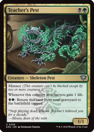 Teacher's Pest  (SOS-238) - [Secrets of Strixhaven] - Trinity Hobby