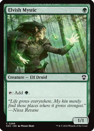 Elvish Mystic  (SOC-266) - [Commander: Secrets of Strixhaven] - Trinity Hobby