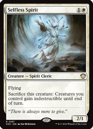 Selfless Spirit  (SOC-167) - [Commander: Secrets of Strixhaven] - Trinity Hobby