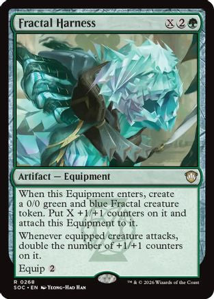 Fractal Harness  (SOC-268) - [Commander: Secrets of Strixhaven] - Trinity Hobby