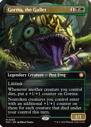 Gorma, the Gullet (Borderless)  [Foil]  (SOC-003) - [Commander: Secrets of Strixhaven] - Trinity Hobby