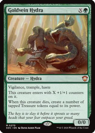 Goldvein Hydra  (SOC-270) - [Commander: Secrets of Strixhaven] - Trinity Hobby