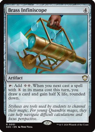 Brass Infiniscope  (SOC-051) - [Commander: Secrets of Strixhaven] - Trinity Hobby