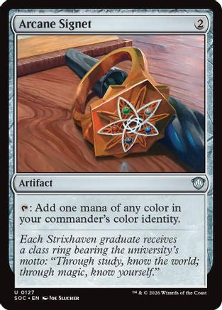 Arcane Signet  (SOC-127) - [Commander: Secrets of Strixhaven] - Trinity Hobby