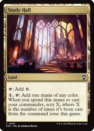 Study Hall  (SOC-407) - [Commander: Secrets of Strixhaven] - Trinity Hobby