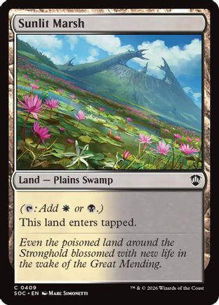 Sunlit Marsh  (SOC-409) - [Commander: Secrets of Strixhaven] - Trinity Hobby