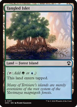 Tangled Islet  (SOC-411) - [Commander: Secrets of Strixhaven] - Trinity Hobby