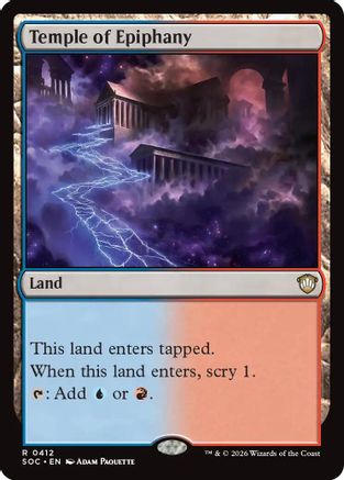 Temple of Epiphany  (SOC-412) - [Commander: Secrets of Strixhaven] - Trinity Hobby