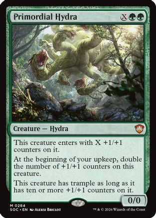Primordial Hydra  (SOC-284) - [Commander: Secrets of Strixhaven] - Trinity Hobby