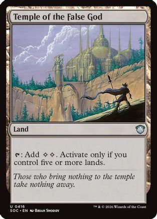 Temple of the False God  (SOC-416) - [Commander: Secrets of Strixhaven] - Trinity Hobby