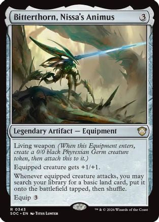 Bitterthorn, Nissa's Animus  (SOC-343) - [Commander: Secrets of Strixhaven] - Trinity Hobby